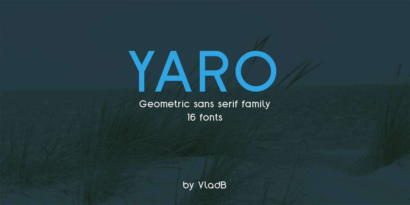 Yaro Black Font preview